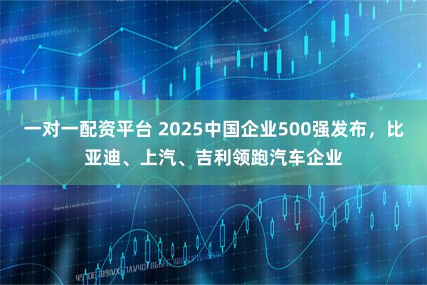 一对一配资平台 2025中国企业500强发布，比亚迪、上汽、吉利领跑汽车企业